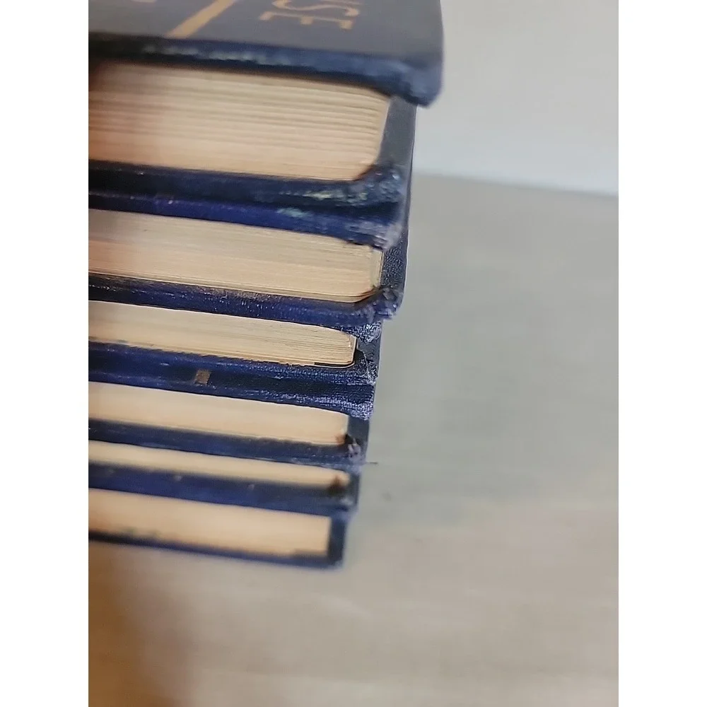 Olive Beaupre Miller My Book House Hardcover Set of 6 Blue Faux Leather Good